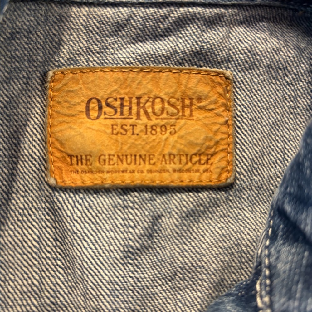 OshKosh‎ B'gosh Denim snap-Up Jacket. Unisex size 36 months. Classic vintage - Picture 4 of 6